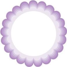 scallop circle nested frames