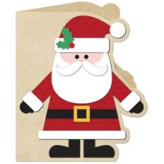 a2 santa shaped card