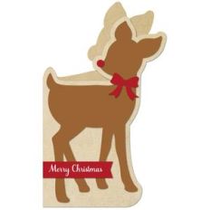 a2 reindeer shaped card