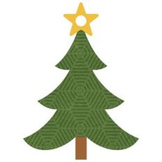christmas tree shaped tag