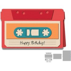 cassette tape shape card