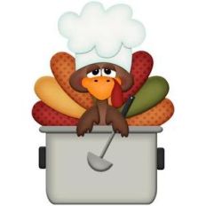 thanksgiving turkey in pan