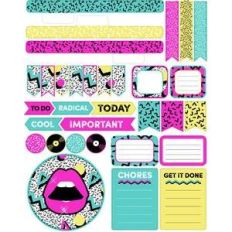 80s high sticker set