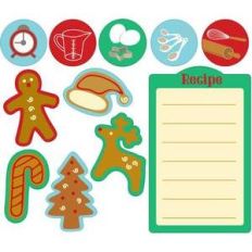 christmas cookies sticker set