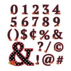 polka dot cupcake numbers