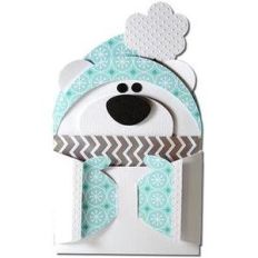 polar bear hug gift card holder