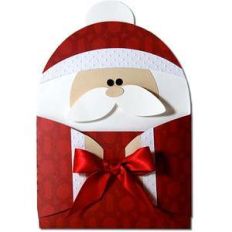 santa hug gift card holder