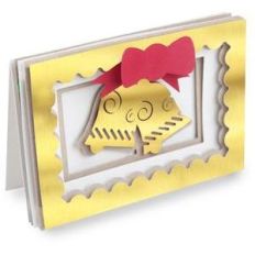 bells shadow box folded card