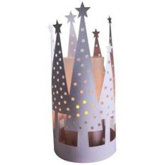 winter forest lantern