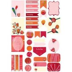 buds and flowers painted planner stickers