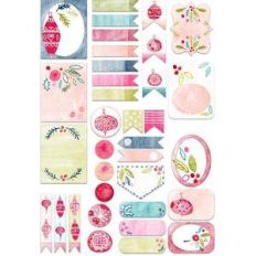watercolor christmas ornament planner stickers