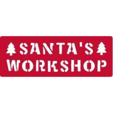 santa's workshop stencil