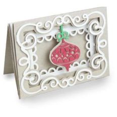 ornament shadow box folded card