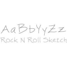 rock n roll sketch font