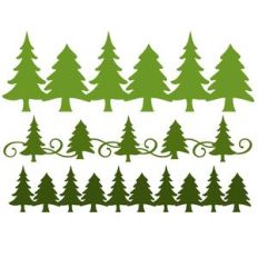 pine tree borders
