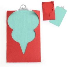 vintage ornament gift card envelope