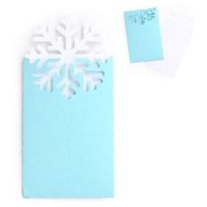 snowflake gift card envelope