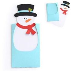 snowman gift card envelope