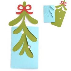 mistletoe gift card envelope