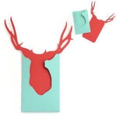 deer gift card envelope