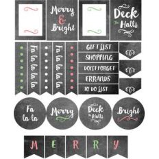 holiday chalkboard planner stickers
