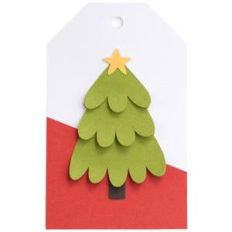 christmas tree gift tag
