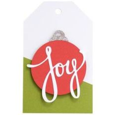 christmas ornament gift tag