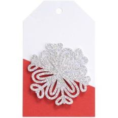 snowflake gift tag