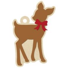 reindeer shaped tag