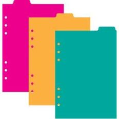 a5 6 ring planner 3 top tab dividers