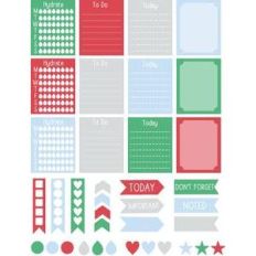 winter planner stickers