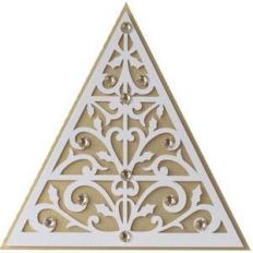 5x5 christmas tree flourish layer card