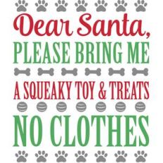 dear santa - the dog