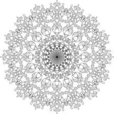 adult coloring mandala