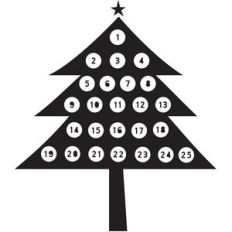 modern advent tree