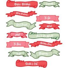 christmas banner planner stickers