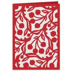 holiday berries card - 5 x 7