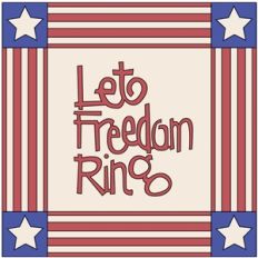 let freedom ring quilt block