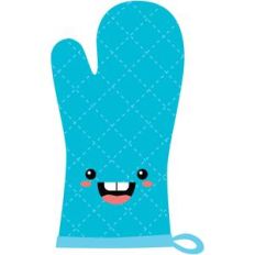 happy oven mitt