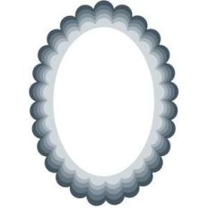 nested scallop oval frames