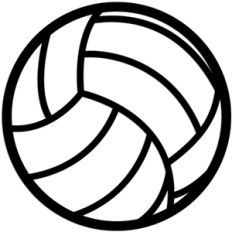 volleyball outline