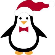 christmas cute penguin