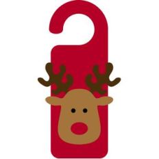 christmas door hanger reindeer