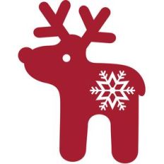 christmas snowflake reindeer