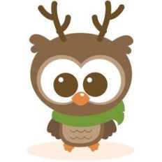 christmas reindeer owl