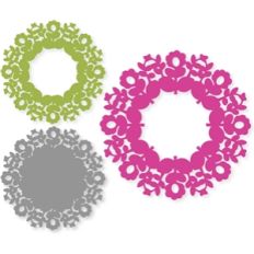 flower wreath/doily