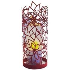 poinsettia papercut lantern