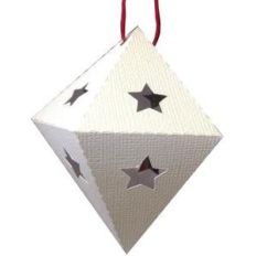 star and diamond 3d ornament