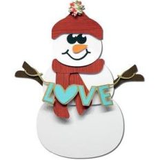 fold flat snowman with stand