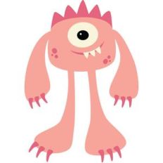 one eyed pink monster